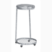 Hjulsats för Säckhållare 2-498-0 med fyra svängbara plasthjul för enkel och smidig förflyttning.