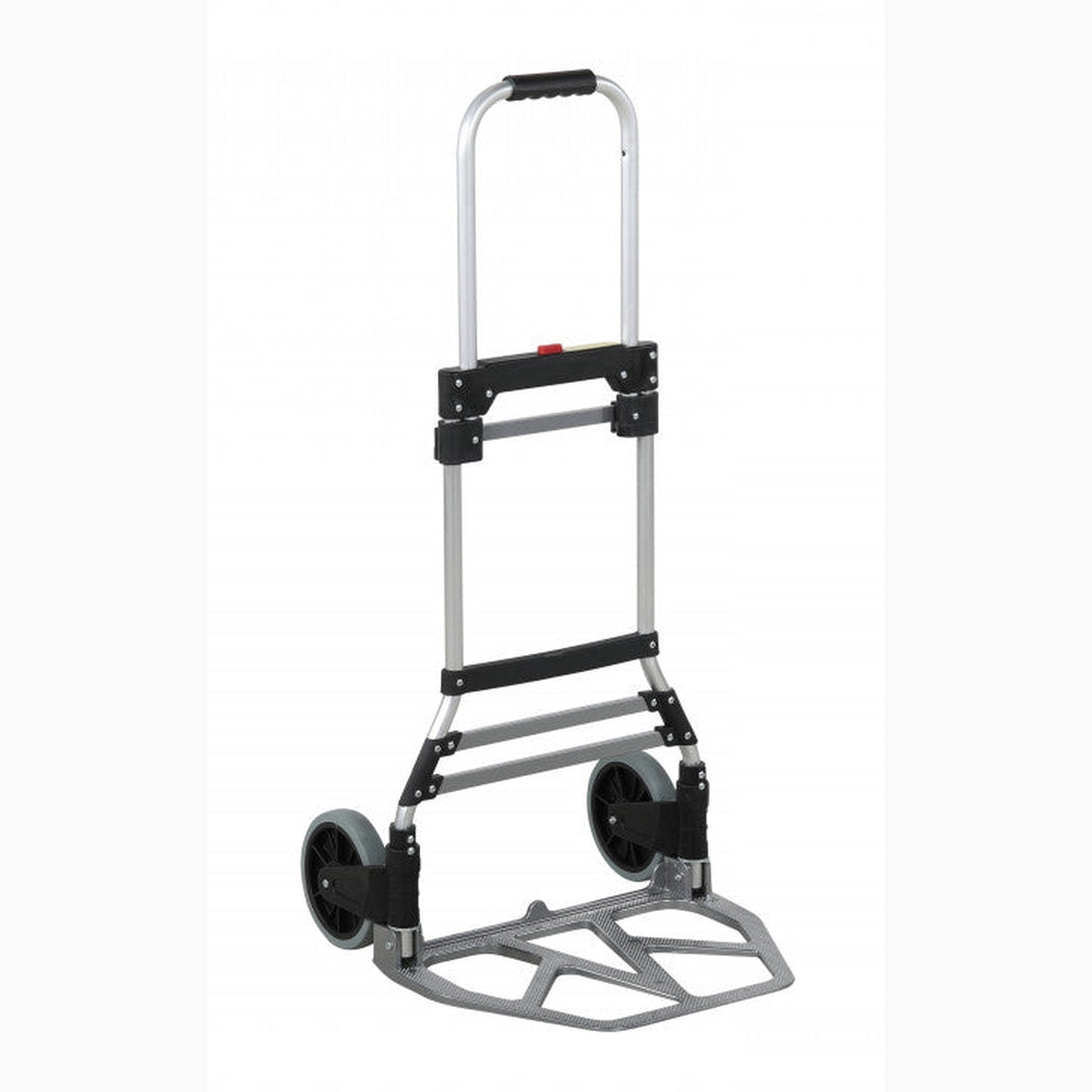 Hopfällbar aluminiumkärra, 100 kg, lätt och smidig transportkärra med hopfällbar design för tunga laster.