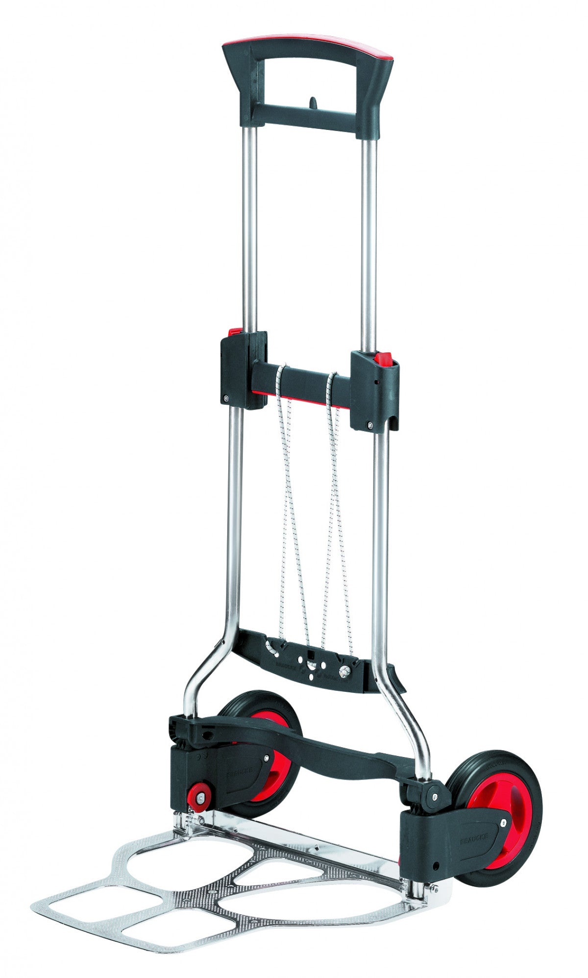 Hopfällbar pirra, RuXXac-cart Exclusive, 410mm med stark lastkapacitet, platsbesparande design och punkteringssäkra hjul.