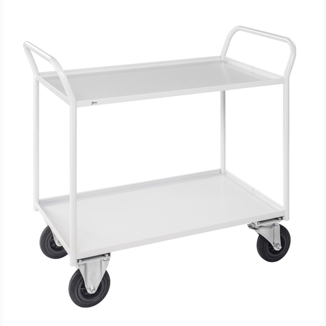 Hyllvagn med 2 plan inkl. broms, 1080x450x1000mm, 400kg