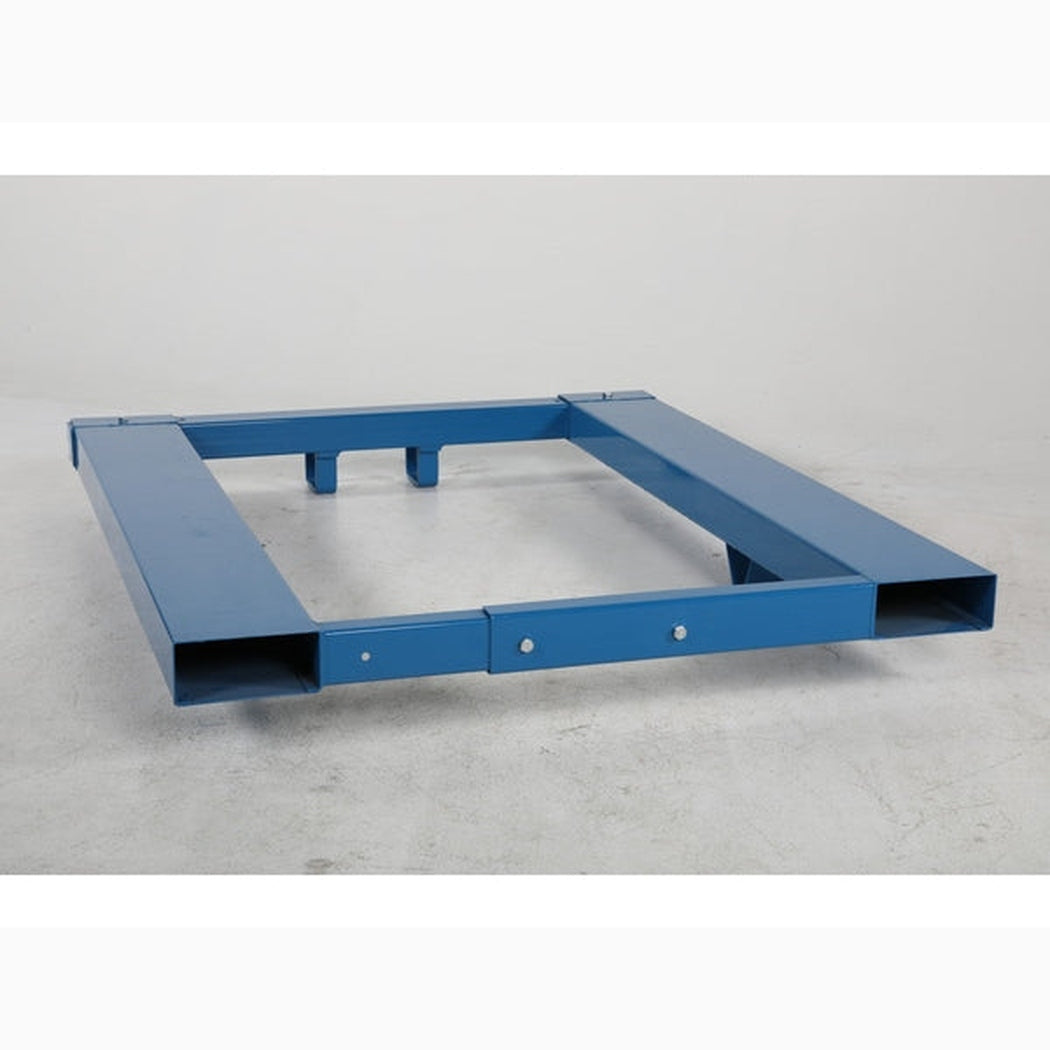 Kärltömmare med truck, 40-400 liter i robust pulverlackerad stålkonstruktion för effektiv avfallshantering.