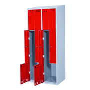 Klädskåp Z-modell, 4 dörrar, 1920x800x550mm