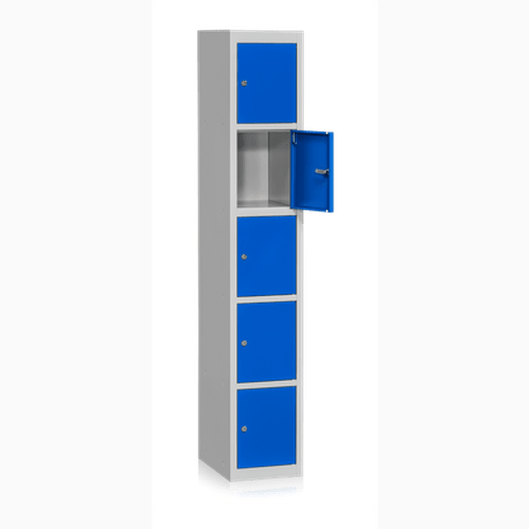 Klädskåp Bassektion 5 Dörrar Blå