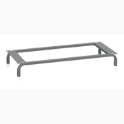 Klädskåpsstativ, B=1200 mm i robust design för stabilt och hygieniskt stöd av klädskåp med enkel installation.
