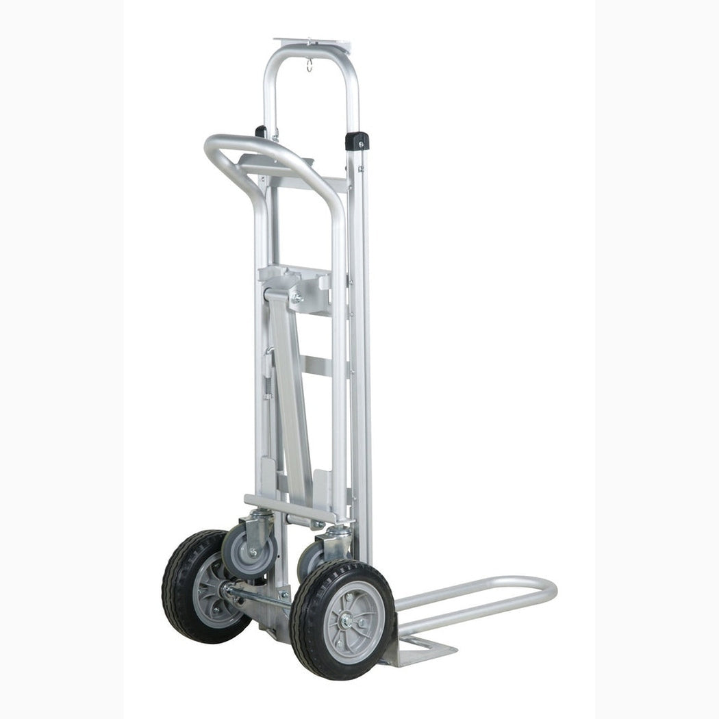Kombikärra aluminium, 250kg med robust ram och extra lång lastplatta för enkel transport av tunga laster.