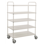 Lätt hyllvagn med 5 hyllplan, 980x585x1445mm, 250kg