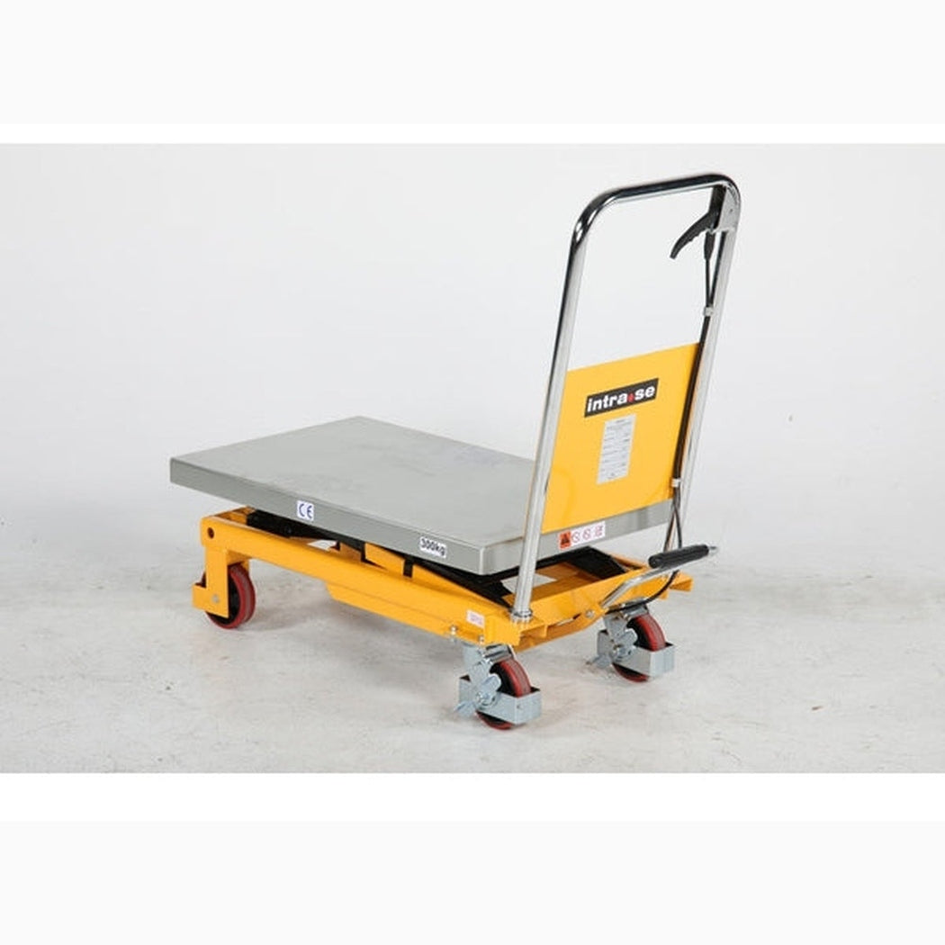 Lyftbordsvagn med fotpump, 300kg, 855x500mm
