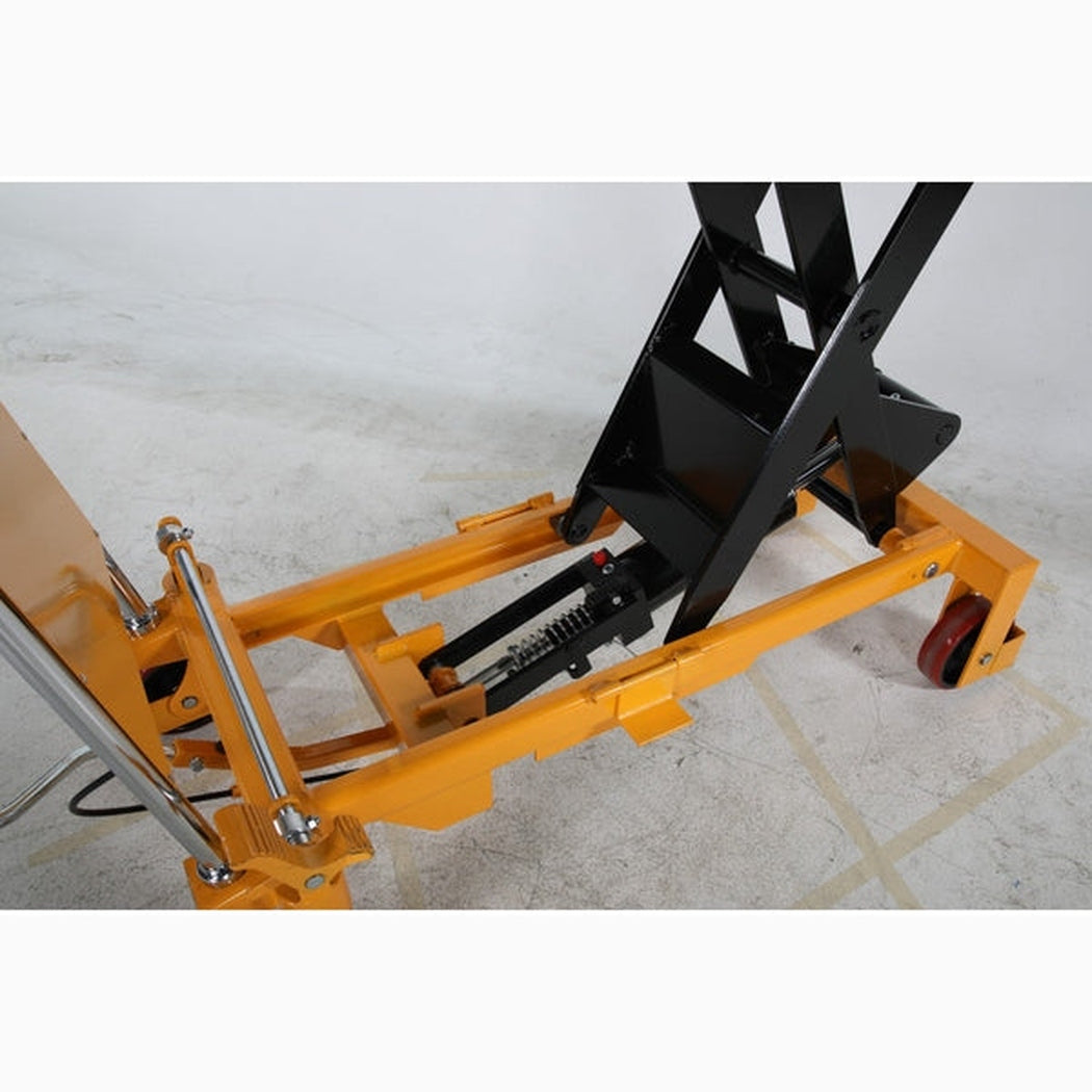 Lyftbordsvagn med fotpump, 750kg, 1000x510mm