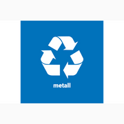 Magnetmatta "Metall" 300x300 mm Blå