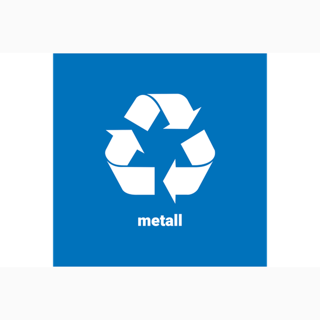 Magnetmatta "Metall" 300x300 mm Blå