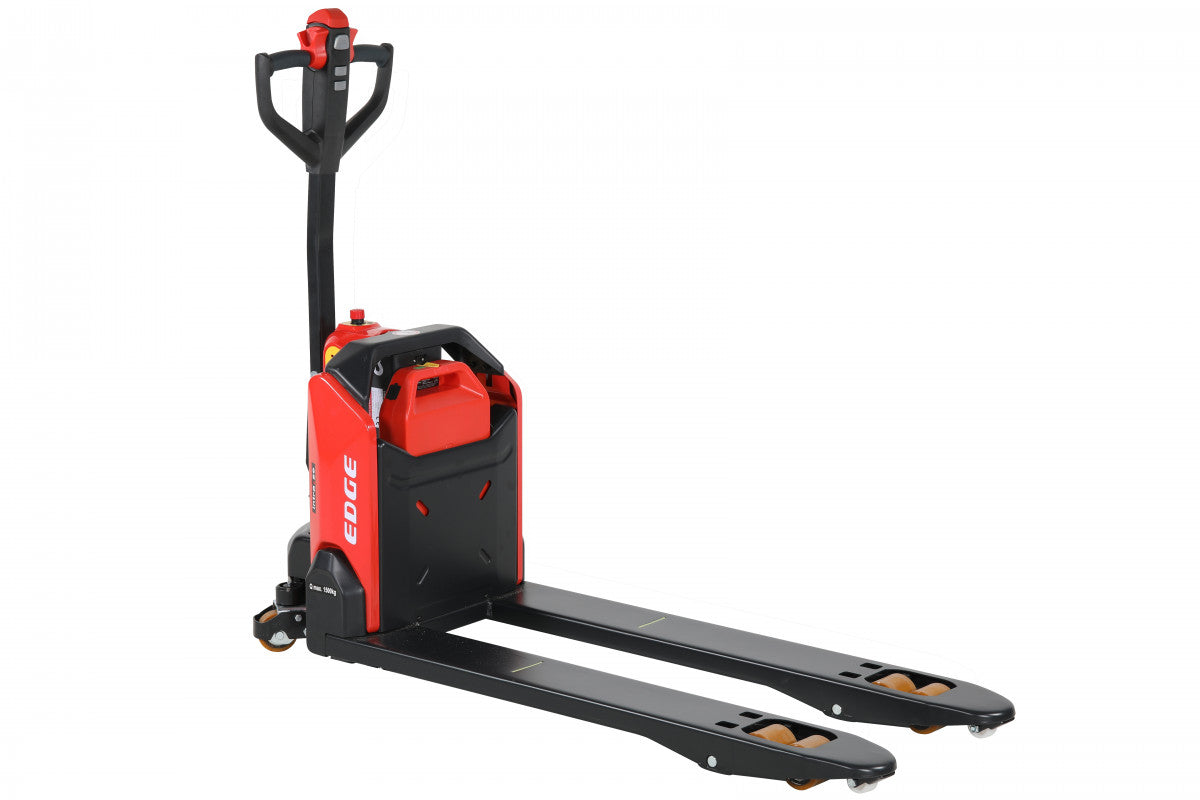 Motorlyftvagn Edge 1500kg, 540x1150mm, boggi/poly för effektiv och kraftfull materialhantering i industrin.