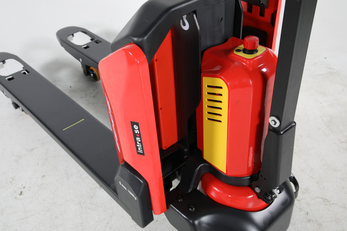 Motorlyftvagn Edge 1500kg, 540x1150mm, boggi/poly för effektiv och kraftfull tunglyft i industri och lager.