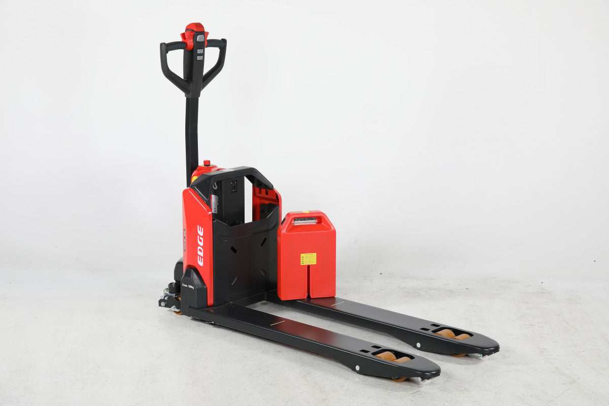 Motorlyftvagn Edge 1500kg med 540x1150mm boggi/poly, kraftfull motorlyftvagn för effektiva tunga lyft.