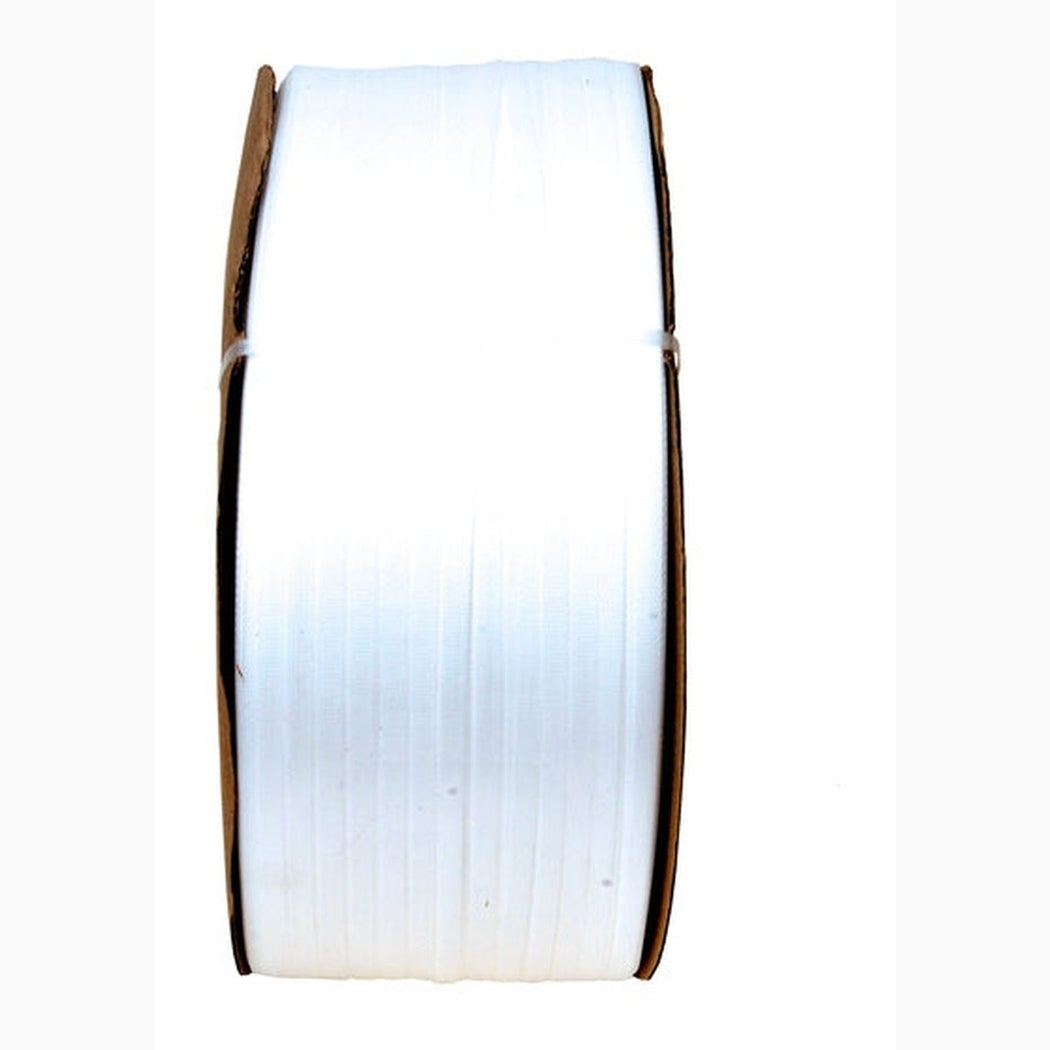 PP Maskinband 12x0,55mm-200/190-3000m med 2 rullar, slitstarkt och optimerat för höghastighetsmaskiner.