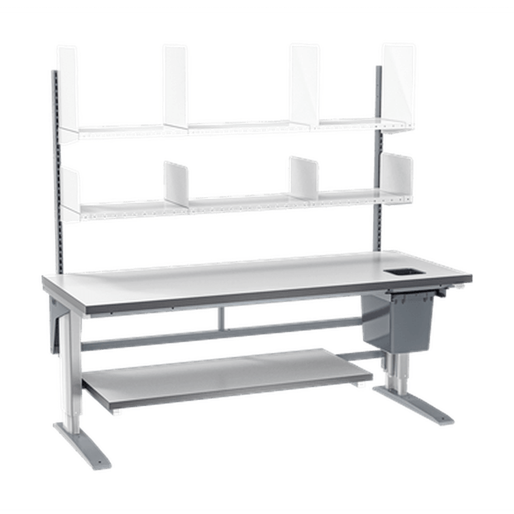 Höj- & sänkbart packbord 114 W400 2000x800x24 mm Laminat