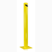 Påkörningsskydd, Pollare, höjd 1200mm, gul med stark konstruktion och synlig design för trafik- och säkerhetsskydd.