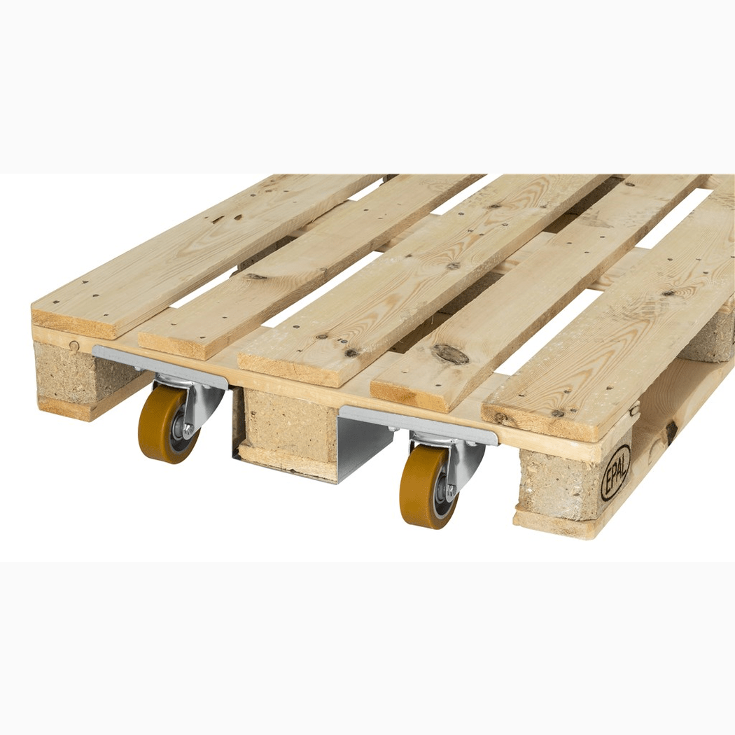 Pallrullare, 2000kg med robust aluminiumram och kullagrade hjul för smidig förflyttning av EUR-pallar.
