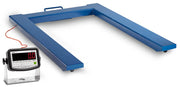 Pallvåg 2000kg, LUW-2001 med U-form, uppladdningsbart batteri, räknefunktion och väggfäste för industriell vägning.