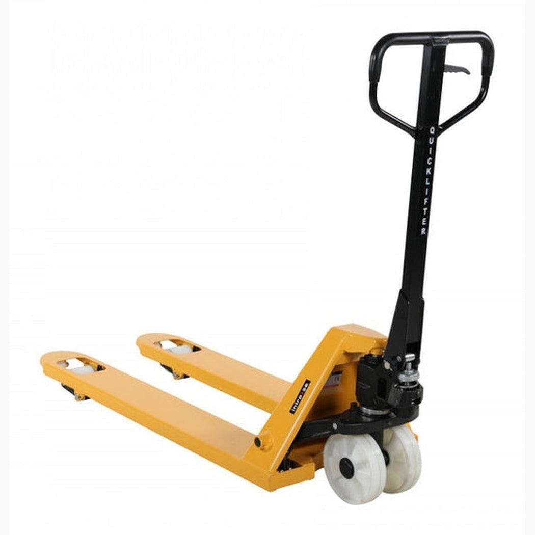 Pallyftare 2500kg, 540x1150mm, Quicklift, nylon/nylon, singel med robust design för effektiv pallhantering.