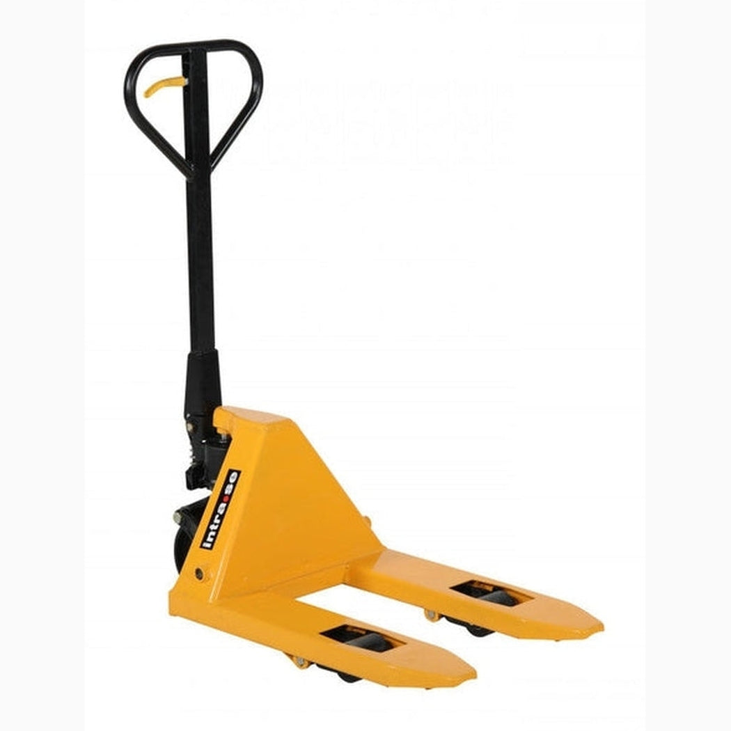 Pallyftare 2500kg, 540x650mm, Singel/poly, gul, robust och effektiv för tunga lyft i lager och logistik.