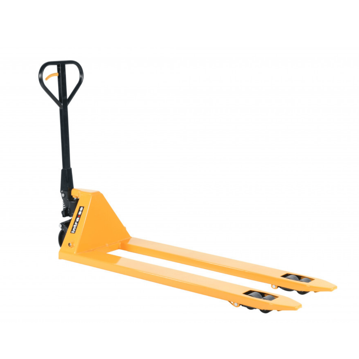 Pallyftare långa gafflar, 2000kg, 540x1500mm, boggi/poly, Gul