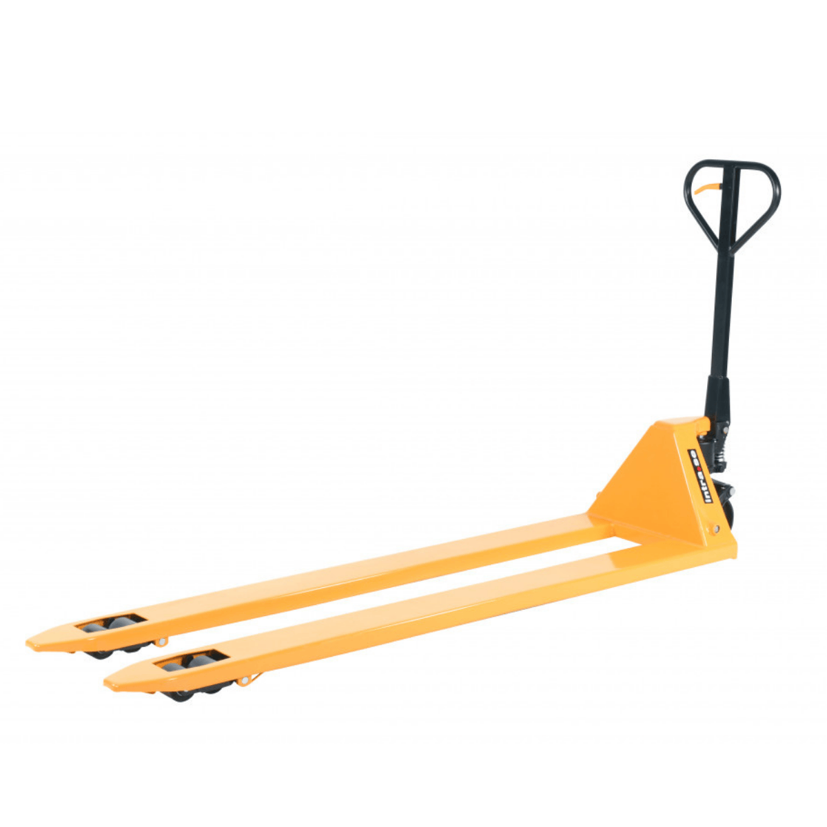 Pallyftare långa gafflar, 2000kg, 540x2000mm, boggi, poly, Gul