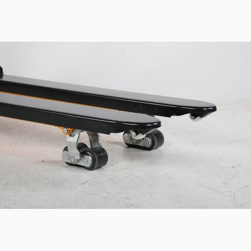 Pallyftare med våg, 2000kg, 542x1150mm, laddningsbart batteri, laddare inkluderad, robust gaffelvagn för tunga laster.