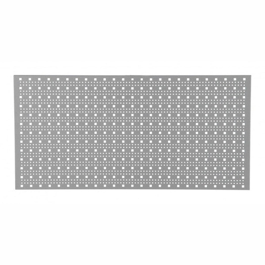 Perforerad verktygspanel 896x480 mm, Grå med 9 mm fyrkantshål för flexibel verktygsupphängning och organiserad arbetsyta.