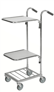 Plockvagn mini, 2 hyllplan, 660x385x1090mm, 35kg, smidig och robust plockvagn för effektiv lagerhantering.
