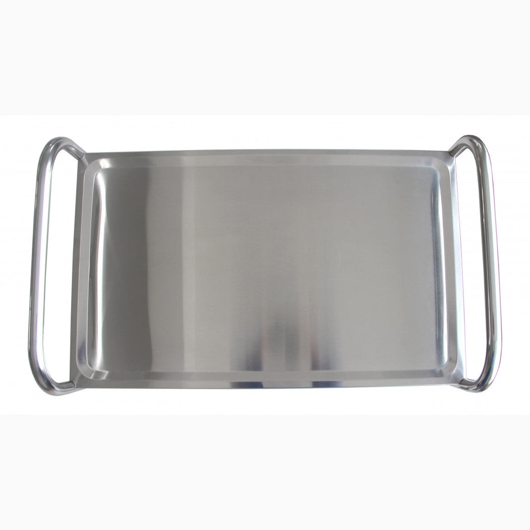 Rostfri plattformsvagn, 3 hyllplan, 845x525x950mm, 50kg/hyllplan i rostfritt stål med tåliga handtag.