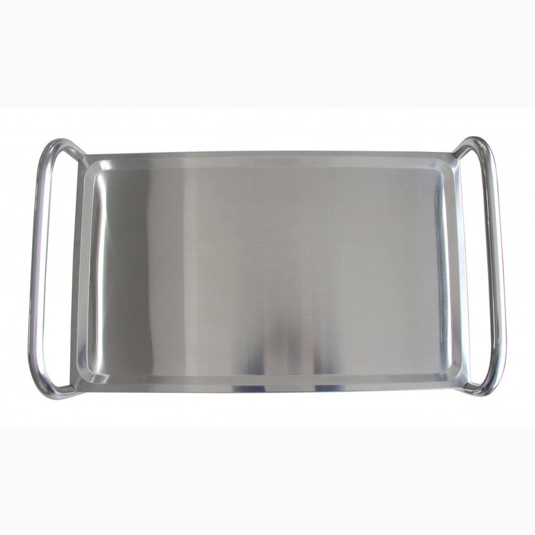Rostfri plattformsvagn, 4 hyllplan, 845x525x950mm, 50kg/hyllplan i rostfritt stål med robust design och påkörningsskydd.