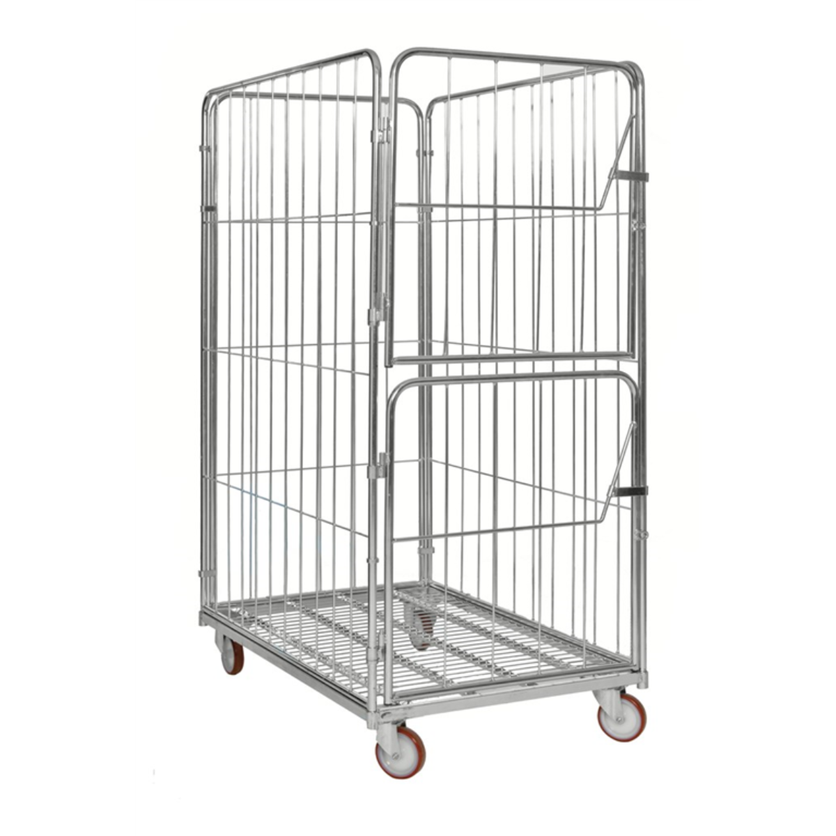 Rullcontainer 4 sidor, 1200 x 800 x 1800, Dubbeldörr