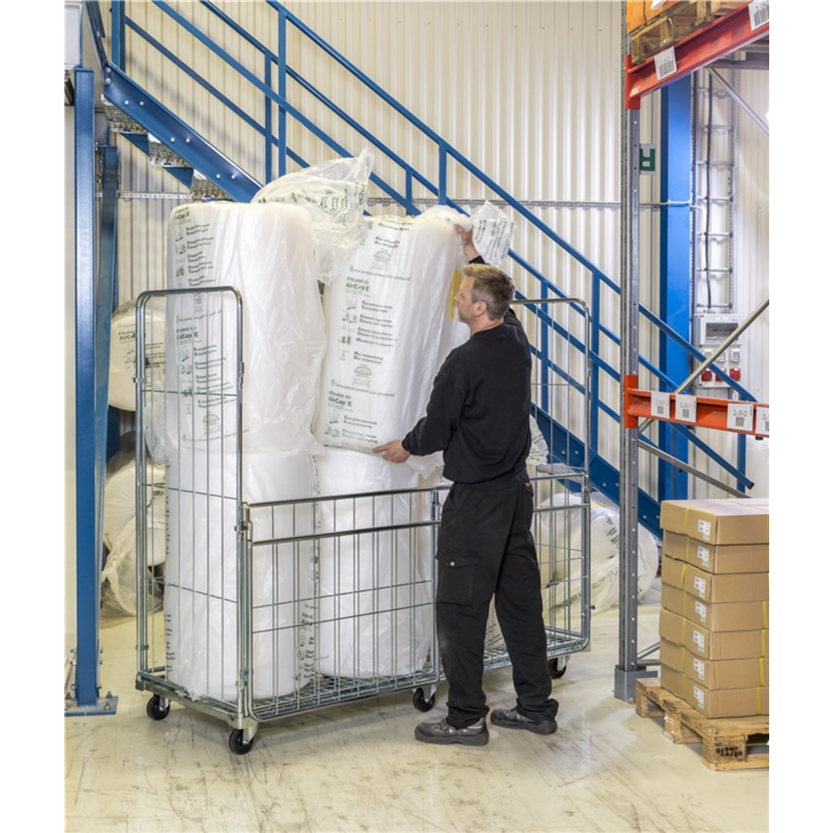 Rullcontainer 4 sidor, 2000 x 800 x 1800