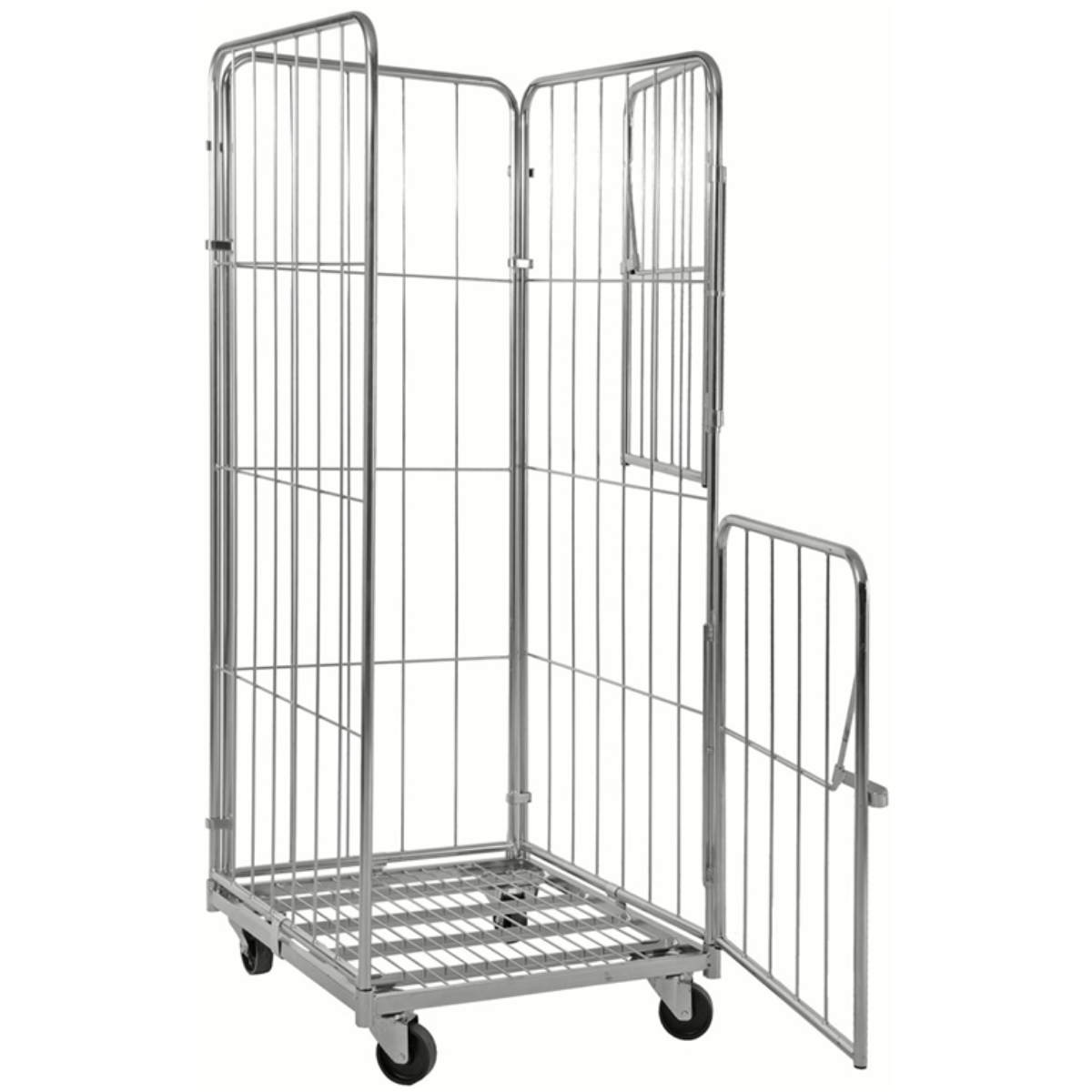 Rullcontainer 4 sidor, 720 x 800 x 1800, Dubbeldörr