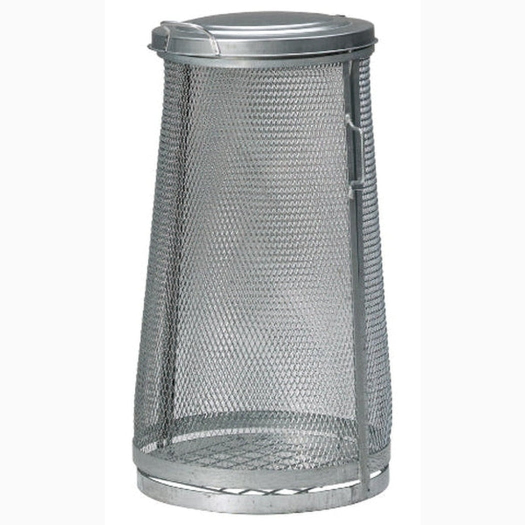 Säckhållare sträckmetall, höjd 1000 mm, 125 liter, galvaniserad för hållbar och säker avfallshantering.