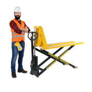 Saxlyftvagn, 1000kg, 540x1500mm, Gul