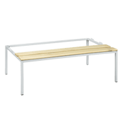 Sittbänk till klädskåp bredd 1200mm, Grå