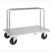 Skivvagn STEFAN 1250x700x945mm elförzinkad skivvagn med 500kg kapacitet och gummihjul för tung last.