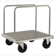Skivvagn LOWE 890x800x940mm, elförzinkad konstruktion med laminat lastyta och 500kg kapacitet för tunga laster.