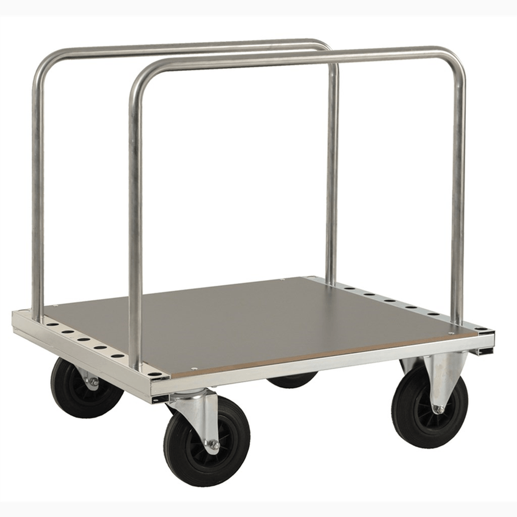Skivvagn LOWE,  890x800x940mm, 500kg, elförzink, laminat