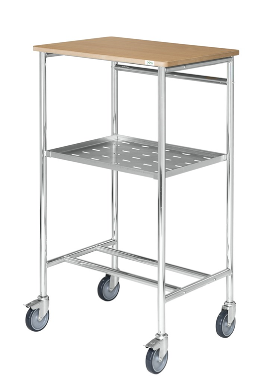 Skrivpulpet, 600x440x1055mm med elförzinkad ram och länkhjul, hållbar och mobil för konferensrum och möten.