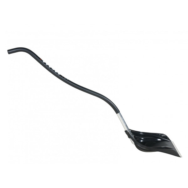 Snöskyffel med termogrepp med lätt aluminiumskaft och ergonomisk design för effektiv och bekväm snöskottning.