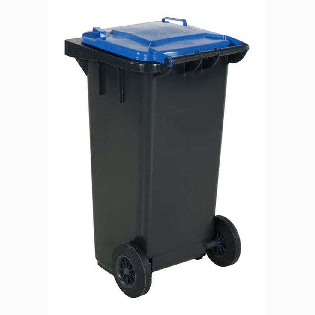 Sopkärl med hjul, 120 liter i slitstark HDPE med UV-skydd och smidiga hjul för enkel avfallshantering.