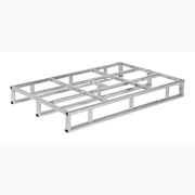 Stålpall, 1200x800x145mm, 1000kg i galvaniserat stål för industriell transport och lagring av tunga laster.