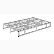 Stålpall med nät, 1200x800x153mm, 1000kg i galvaniserat stål för tung last och hållbar lagring.