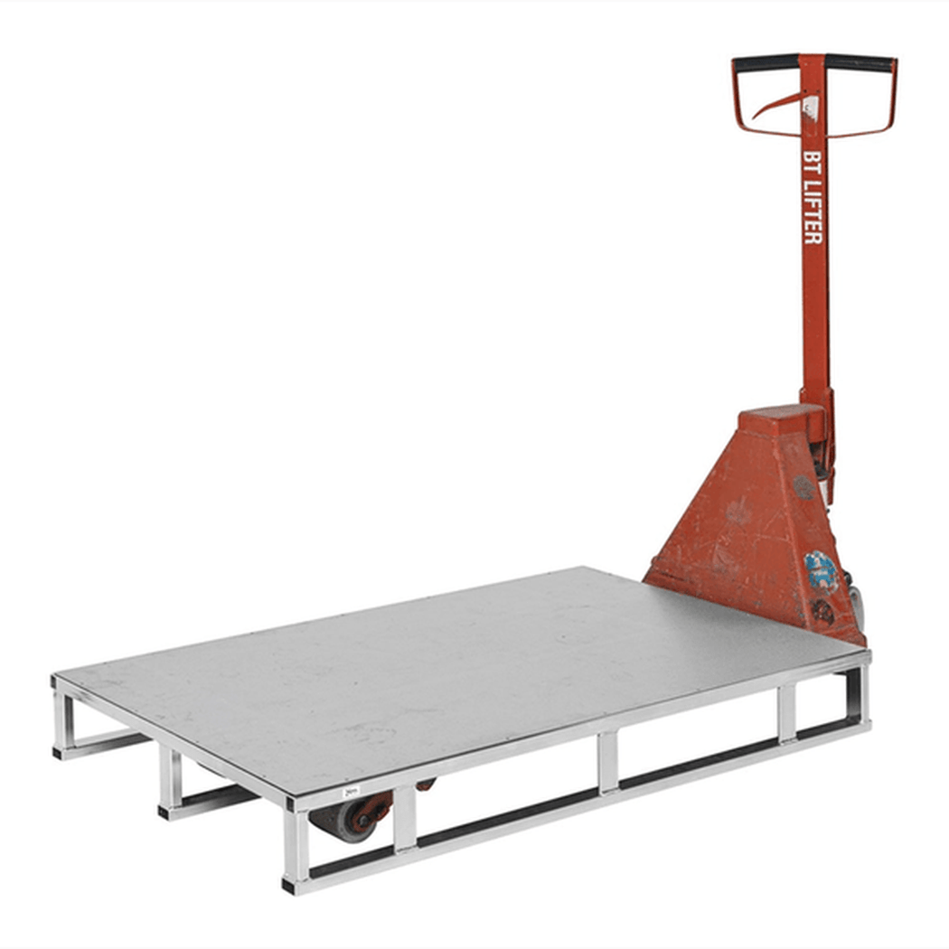 Stålpall med plåt, 1200x800x147mm, 1000kg, galvaniserad stålpall för industriell lagring och transport.