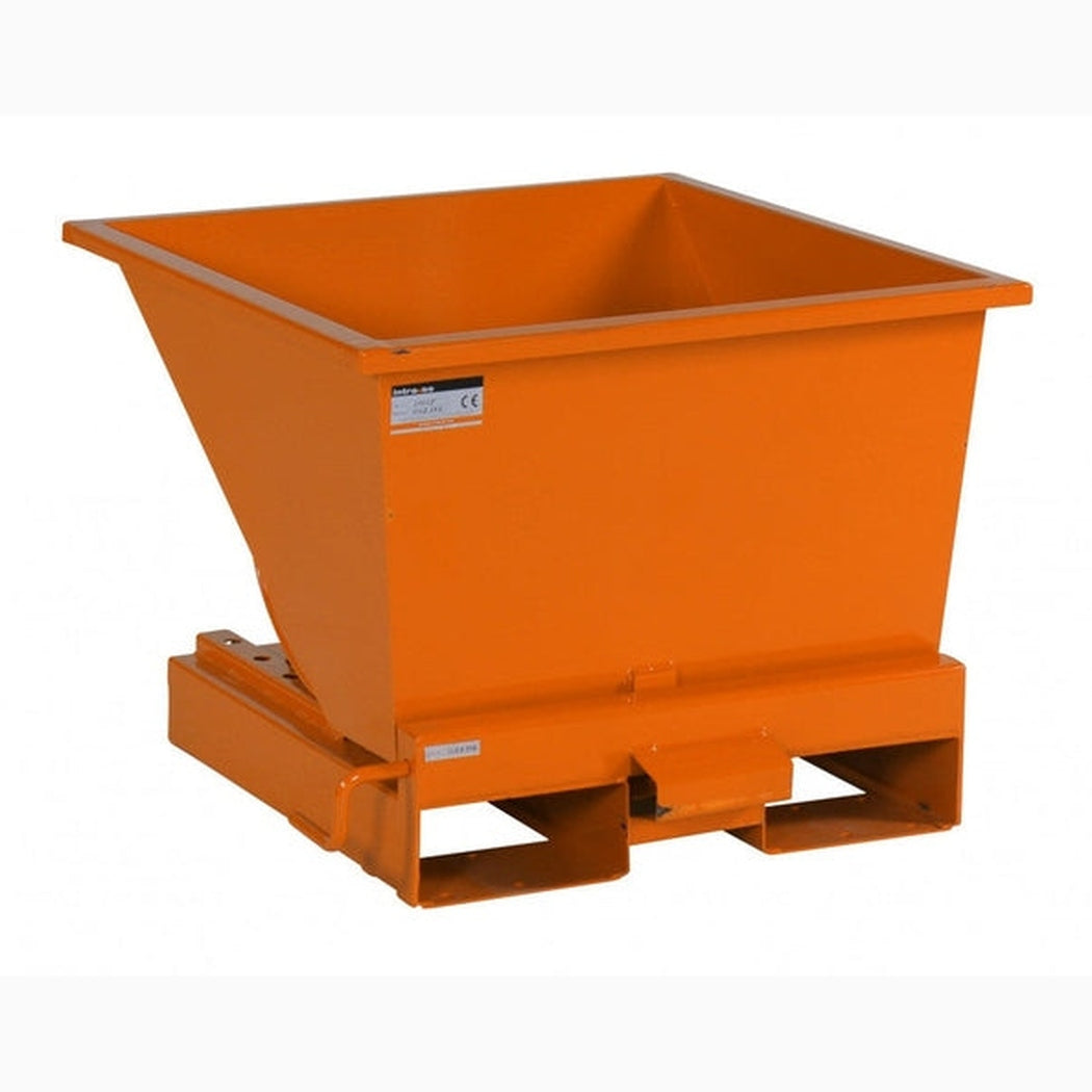 Tippcontainer Jaina, 150 liter robust orange container för effektiv källsortering och avfallshantering i industri och bygg.
