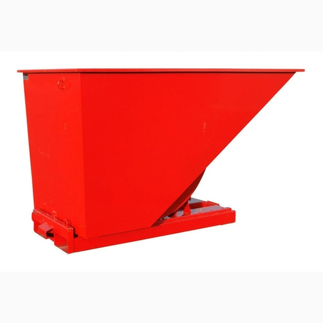 Tippcontainer Jaina, 1600 liter i robust röd design för effektiv källsortering och industriell avfallshantering.