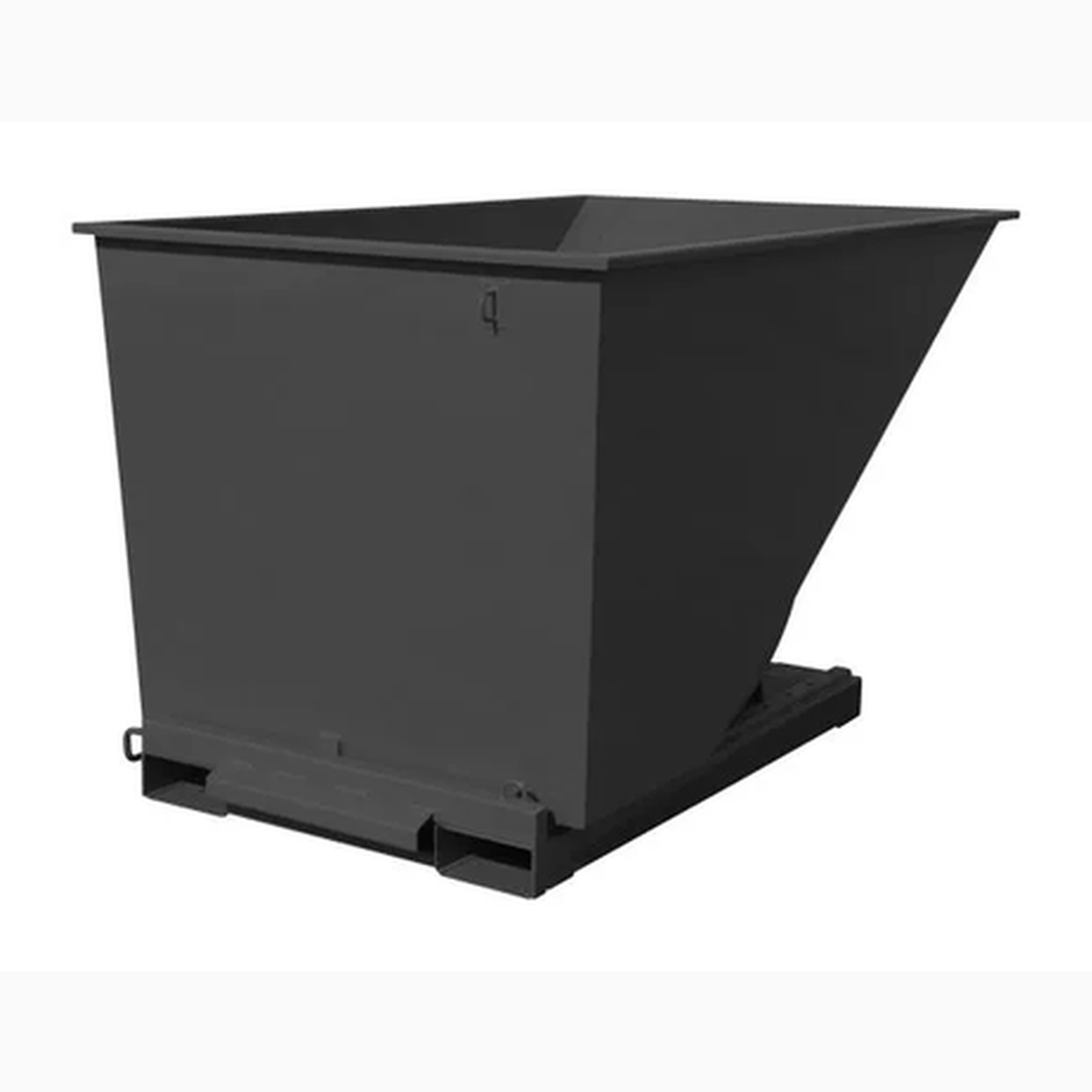Tippcontainer Jaina 2000 liter med robust konstruktion och pulverlackerad yta för effektiv avfallshantering.