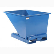 Tippcontainer Jaina, 300 liter i robust blå pulverlackerad design för effektiv avfallshantering och källsortering.